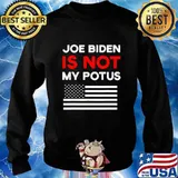 Joe biden is not my potus sleepy joe not my president american flag s Sweater