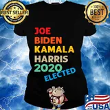 Joe Biden Kamala Harris 2020 Elected Vintage Shirt Ladies tee