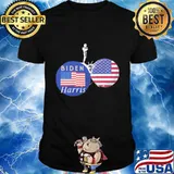 Joe biden kamala harris for america 2020 american flag shirt