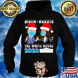Joe Biden Kamala Harris The White House 2020 Wear Hat Santa Xmas And Mask Shirt Hoodie