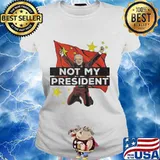 Joe biden not my president china flag s Ladies tee