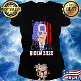 Joe biden president 2020 american flag s Ladies tee