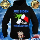 Joe biden stole the election merry christmas grinch holding vote s Hoodie