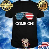 Joe Biden Sunglasses Come On American Flag Shirt