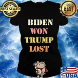 Joe biden won trump lost vintage s Ladies tee
