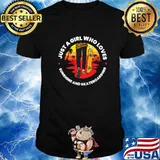 Just A Girl Who Loves Sunshine And Skateboard Sunset Shirt