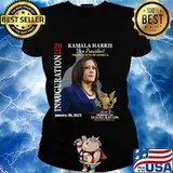 Kamala harris 2021 inauguration day commemorative souvenir s Ladies tee