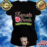Kamala harris vice president 2020 aka ivy tea rose flower s Ladies tee