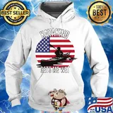 Kayaking gets me wet american flag vintage s Hoodie