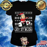 Kim jong un merry christmas let it blow ugly s Ladies tee
