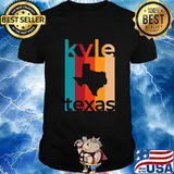 Kyle Texas Map Vintage Retro Shirt