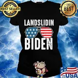 Landslidin biden victory biden won 2020 trump lost s Ladies tee