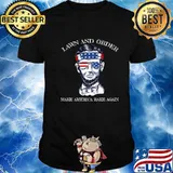 Lawn And Order Make America Rake Again Sunglasses Ribbon American Flag Shirt