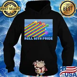 Lgbt roll with pride vintage s Hoodie