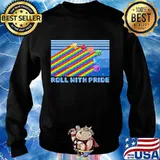 Lgbt roll with pride vintage s Sweater