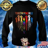 Lgbt together we rise heart black lives matter s Sweater