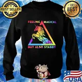 Lgbt unicorn feeling magical but also stabby s Sweater