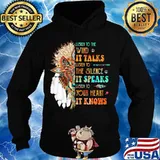 Lion native listen to the wind it talks listen to the silence it speaks listen to your heart it knows s Hoodie