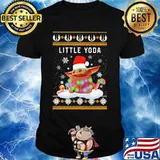 Little yoda ugly christmas vintage shirt