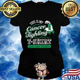 Liver cancer awareness gift funny this is my cancer fighting s Ladies tee