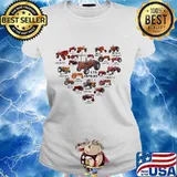 Love farming agrimotor heart s Ladies tee