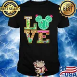 Love mickey mouse cactus leopard shirt