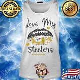 Love my pittsburgh steelers lips s Tank top