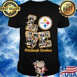 Love pittsburgh steelers signatures shirt