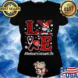 Love plaid leopard christmas medical assistant reindeer s Ladies tee