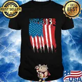 Lung Cancer Survivor Fun Power Flag Carcinoma Warr Shirt