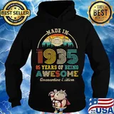 Made in 1935 85 years of being awesome quarantine edition vintage s Hoodie