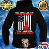 Make America Rake Again Four Seasons Total Landscapling Lawn And Order American Flag Election Shirt Hoodie