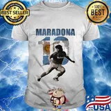 Maradona Legend Argentina Tee World Cup N10 Sun Shirt
