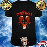 Merry Christmas 2020 Reindeer Wear Face Mask Shirt