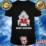 Merry Christmas 2020 Santa Face Mask Toilet Paper Throne Shirt