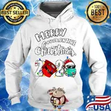 Merry christmas 2020 santa's hat face mask tee xmas holiday s Hoodie