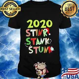 Merry christmas 2020 stink stank stunk mask shirt