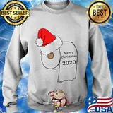 Merry Christmas 2020 Toilet Paper Santa Hat Shirt Sweater