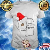 Merry Christmas 2020 Toilet Paper Santa Hat Shirt
