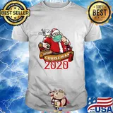 Merry Christmas 2020 With Masks Toilet Paper Santa Shirt