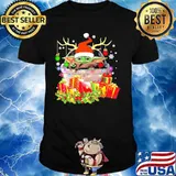 Merry christmas baby yoda santa gifts shirt