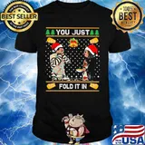 Merry christmas bell you just fold it in shirt