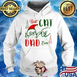 Merry christmas best cat dad ever s Hoodie