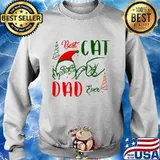 Merry christmas best cat dad ever s Sweater
