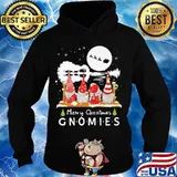 Merry christmas gnomes guitar river s Hoodie