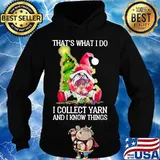 Merry christmas gnomes that's what i do i collect yarn and i know things s Hoodie