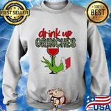 Merry christmas grinch drink up grinches leopard s Sweater