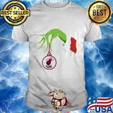 Merry christmas grinch holding miami heat logo shirt