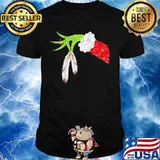 Merry christmas grinch holding native shirt