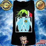 Merry christmas grinch holding skeleton s Tank top